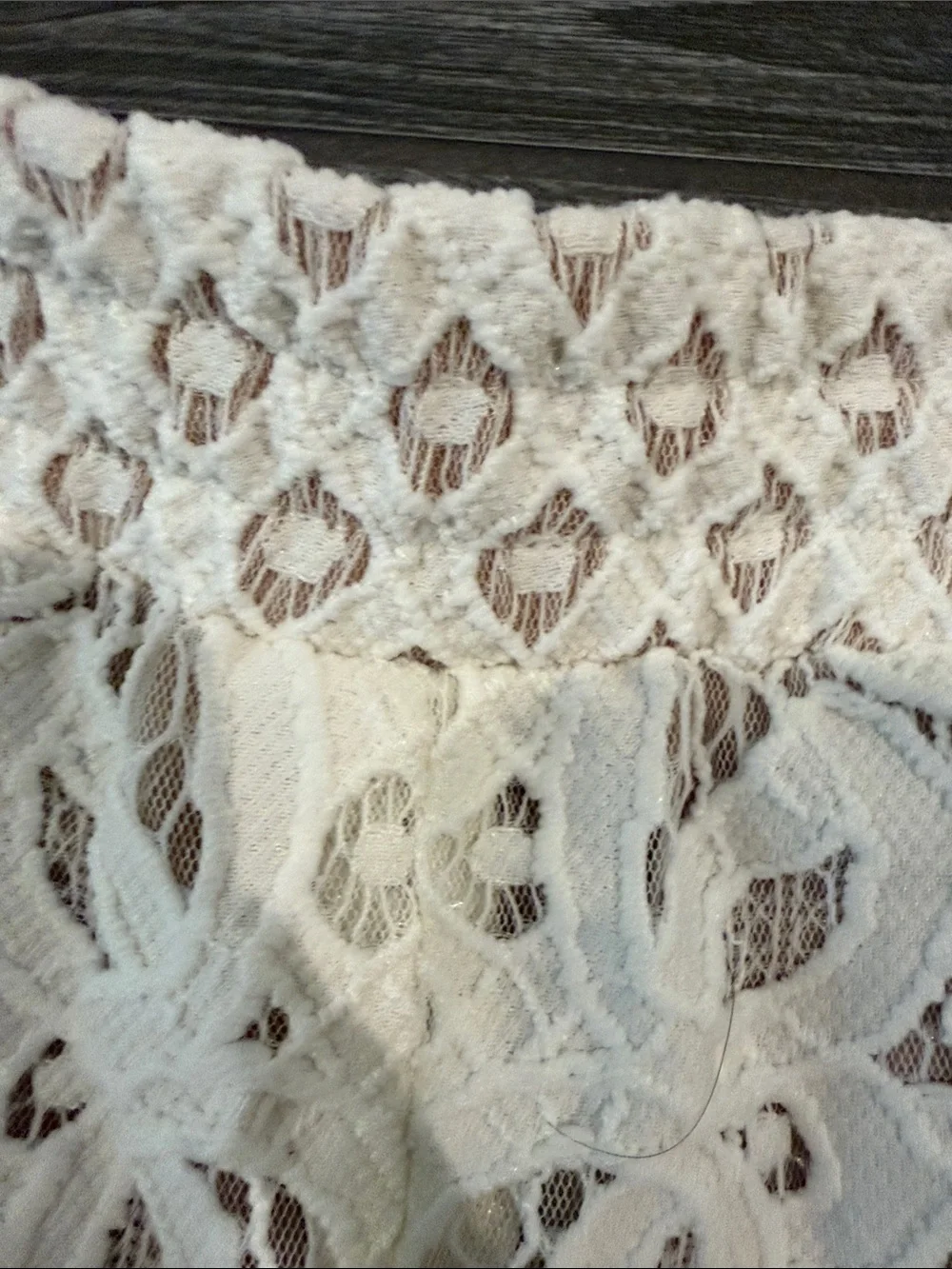 BCBGMaxAzria White High-Waist Crochet Lace Shorts